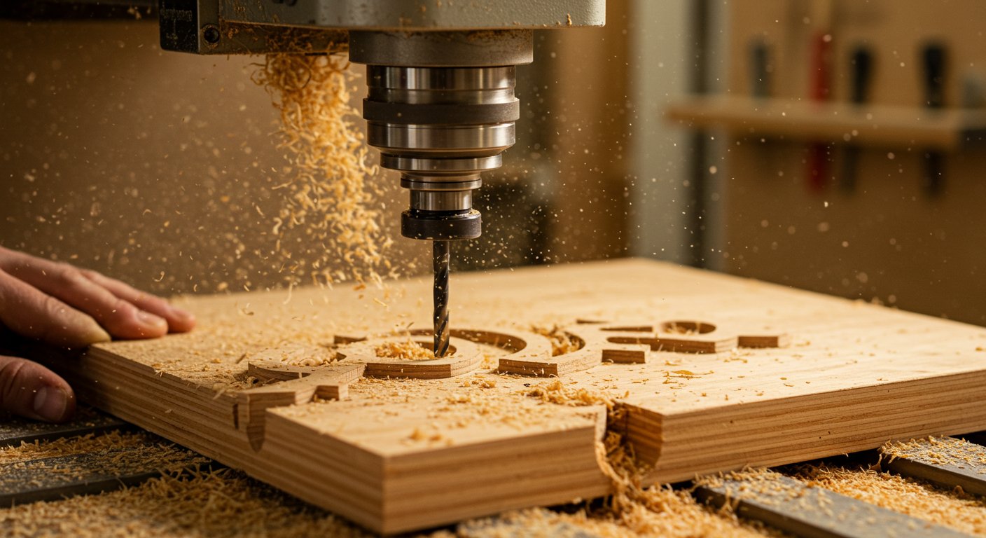 Фрезеровка деталей из фанеры