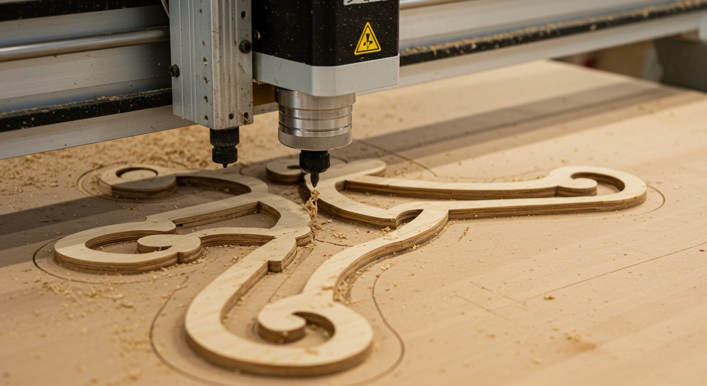 Фрезеровка деталей из фанеры