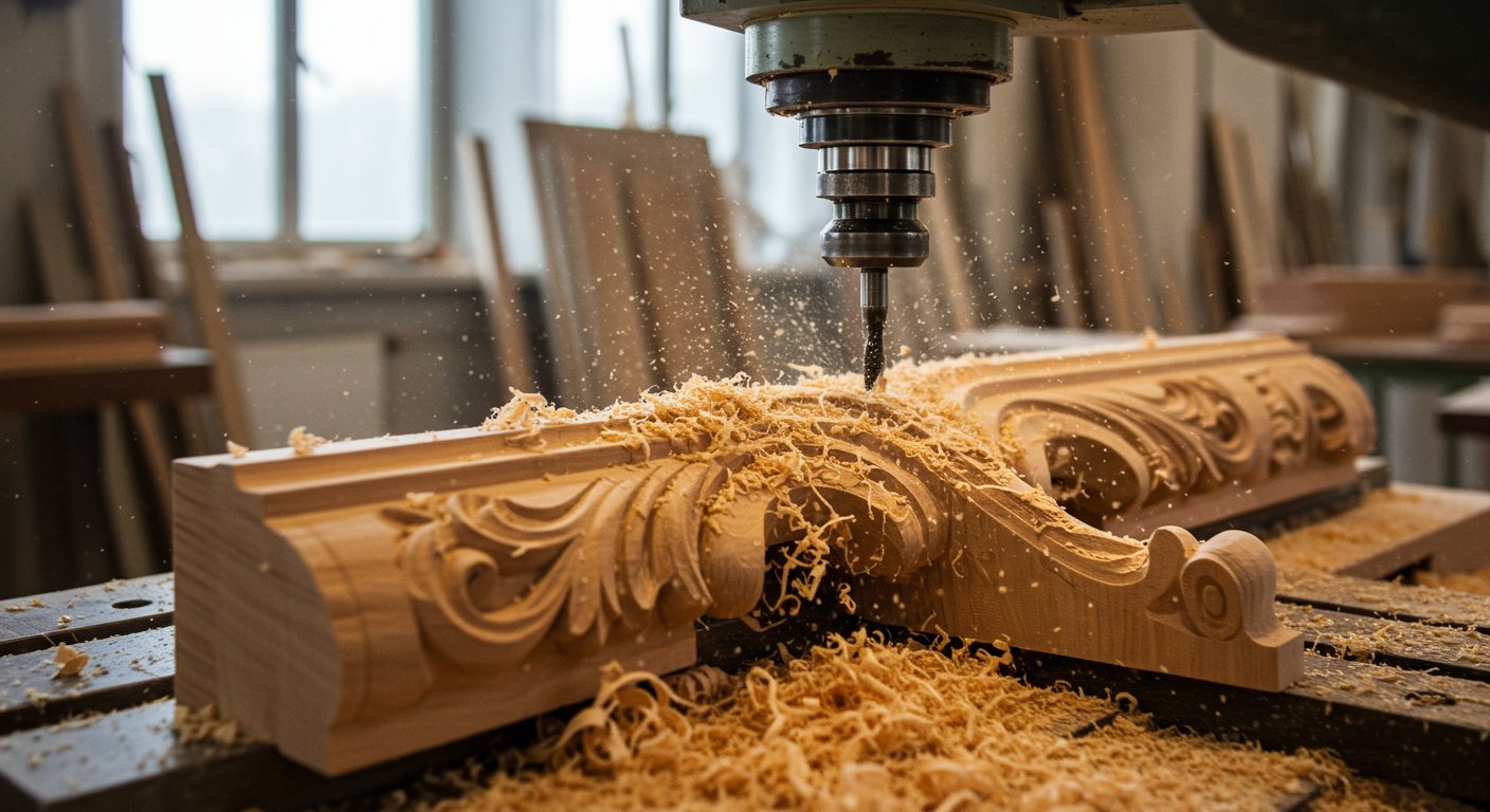 Фрезеровка декоративных деревянных деталей