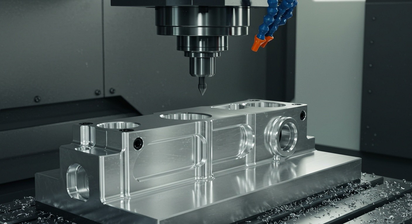 Фрезеровка деталей из чистого алюминия