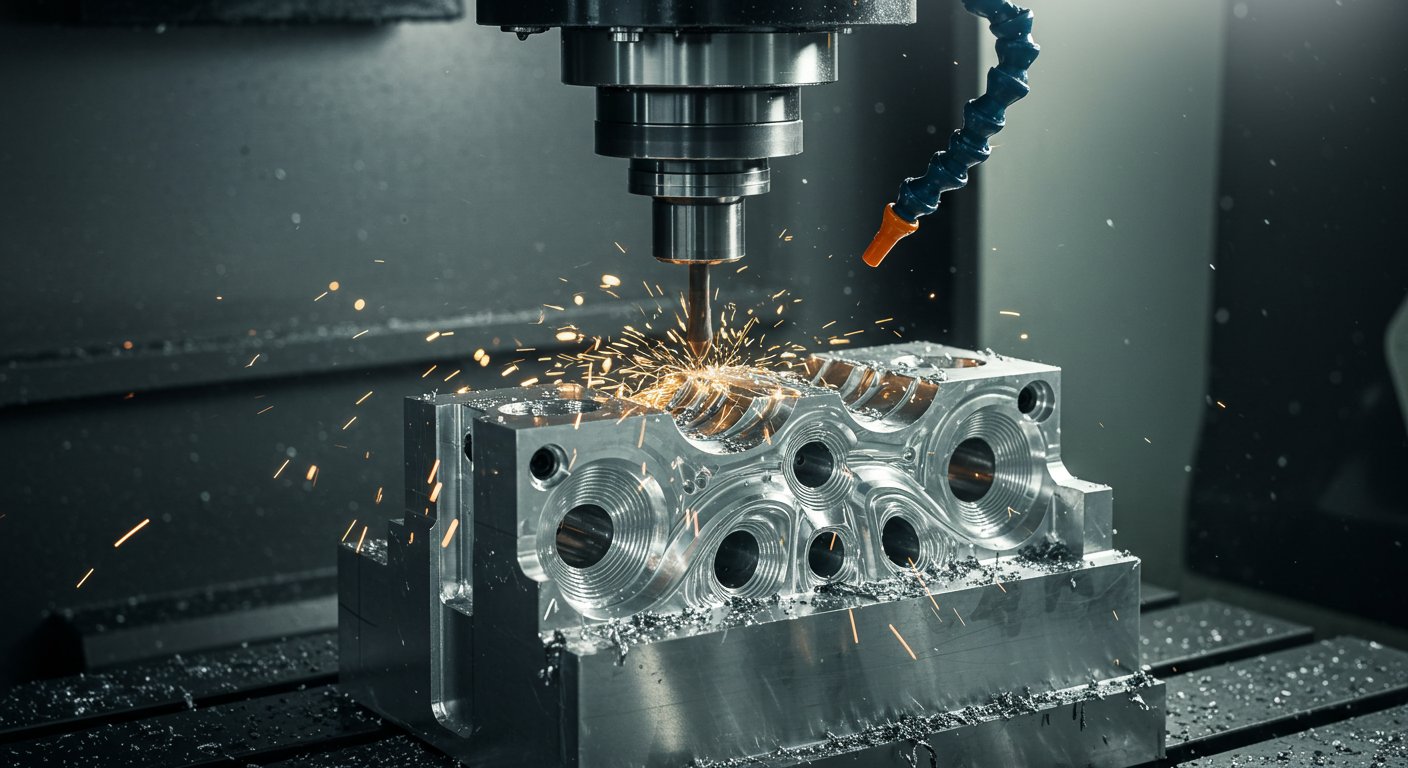 Фрезеровка деталей из чистого алюминия