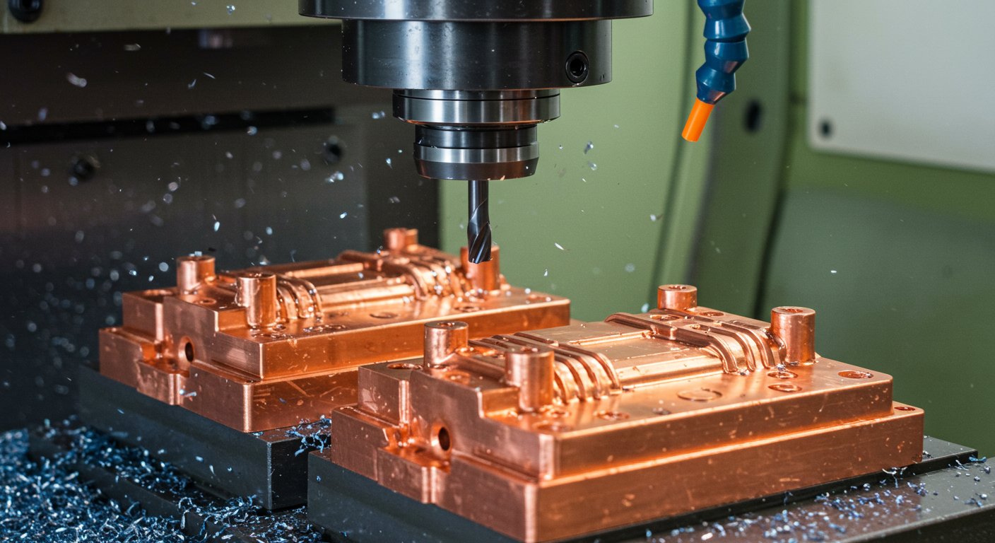 Фрезеровка луженых медных деталей