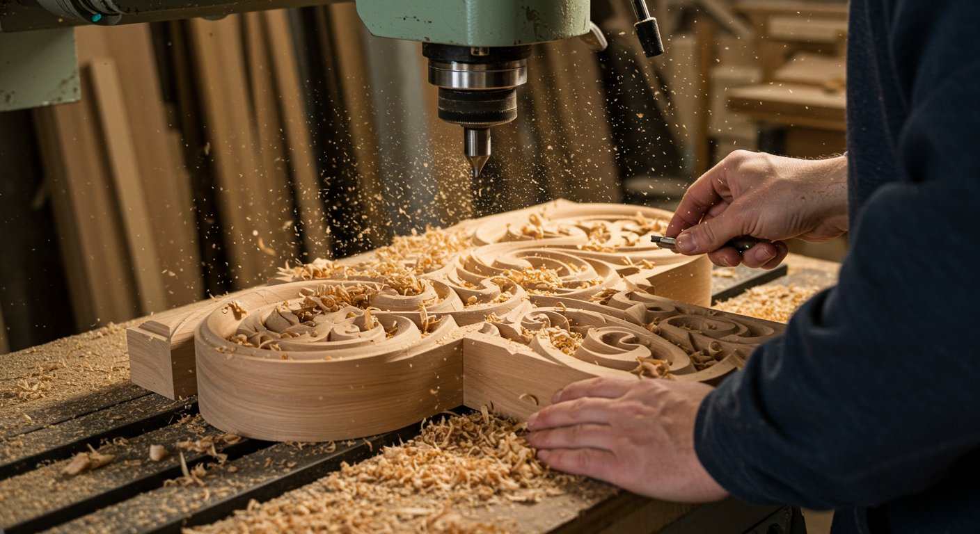 Фрезеровка фасонных декоративных деталей
