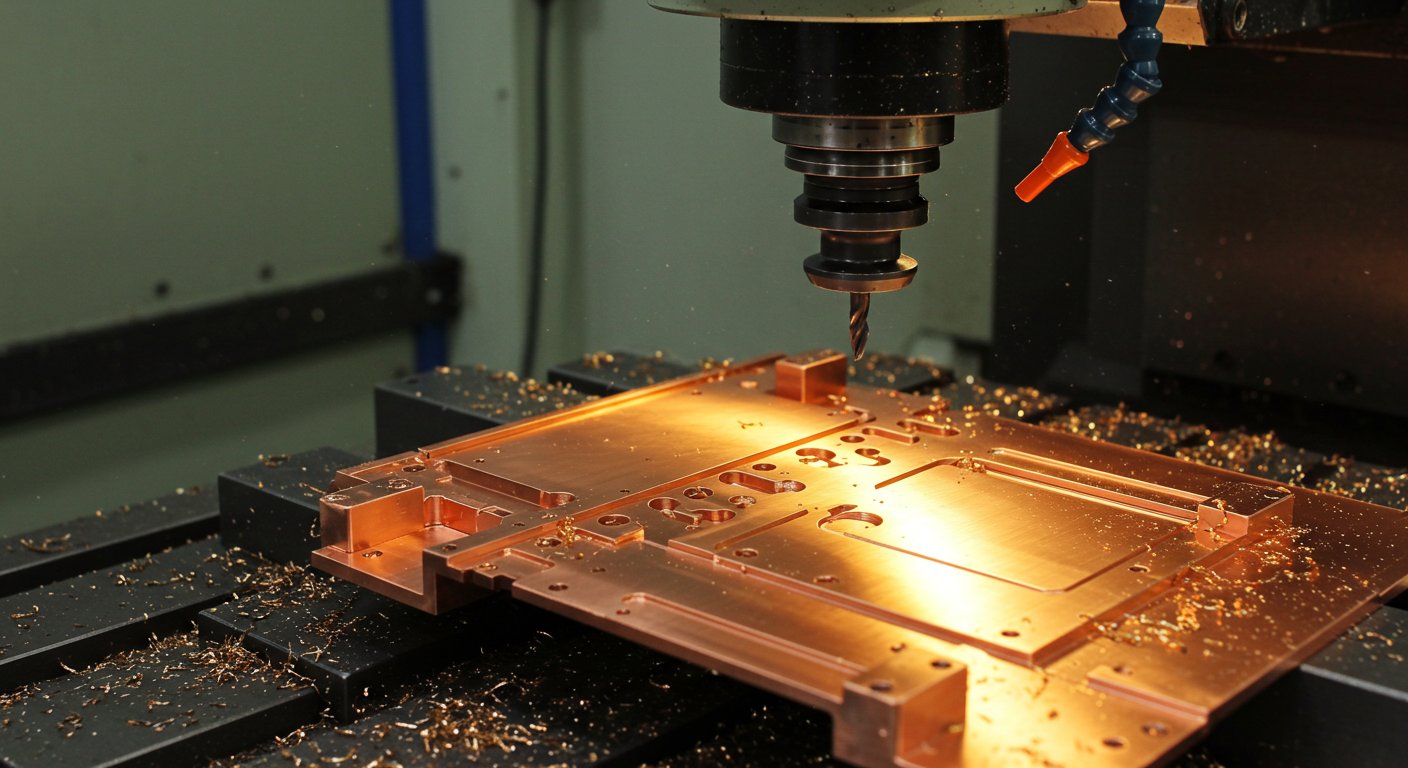 Фрезеровка медных деталей