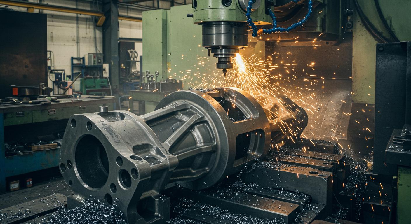 Фрезеровка крупных металлических деталей