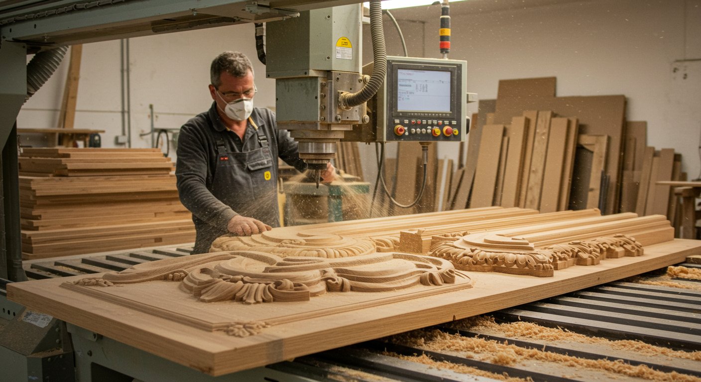 Фрезеровка элементов интерьера