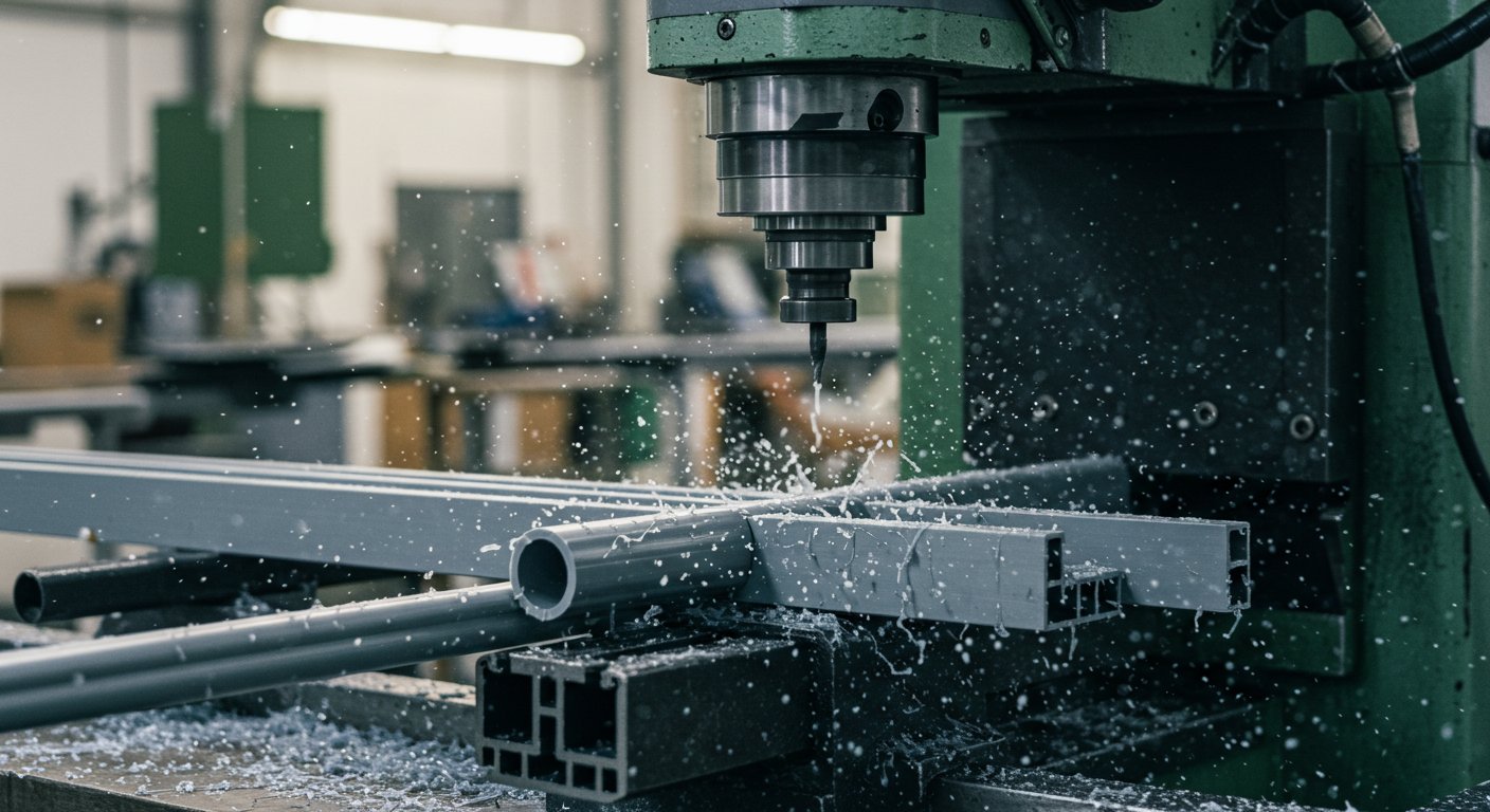 Фрезеровка труб и пластиковых профилей