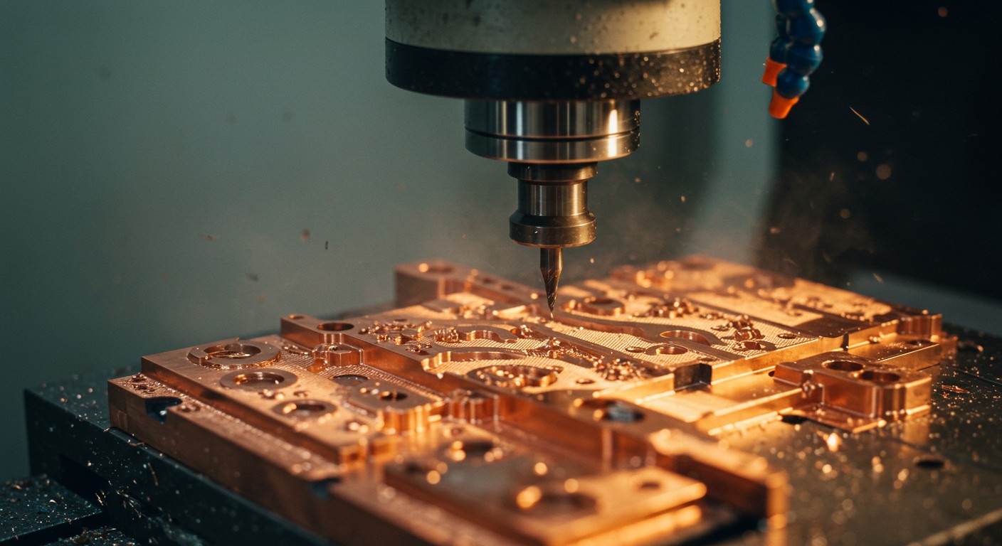 Фрезеровка медных деталей