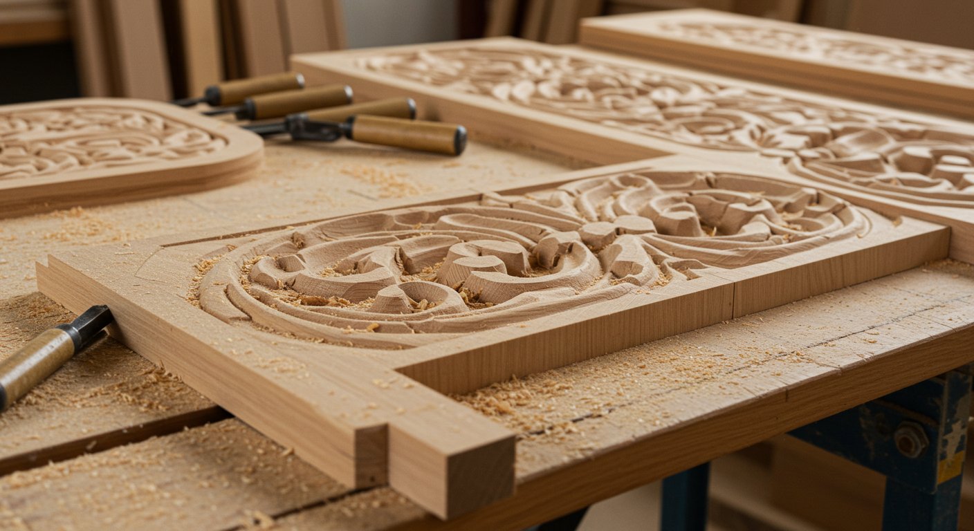 Фрезеровка декоративных панелей