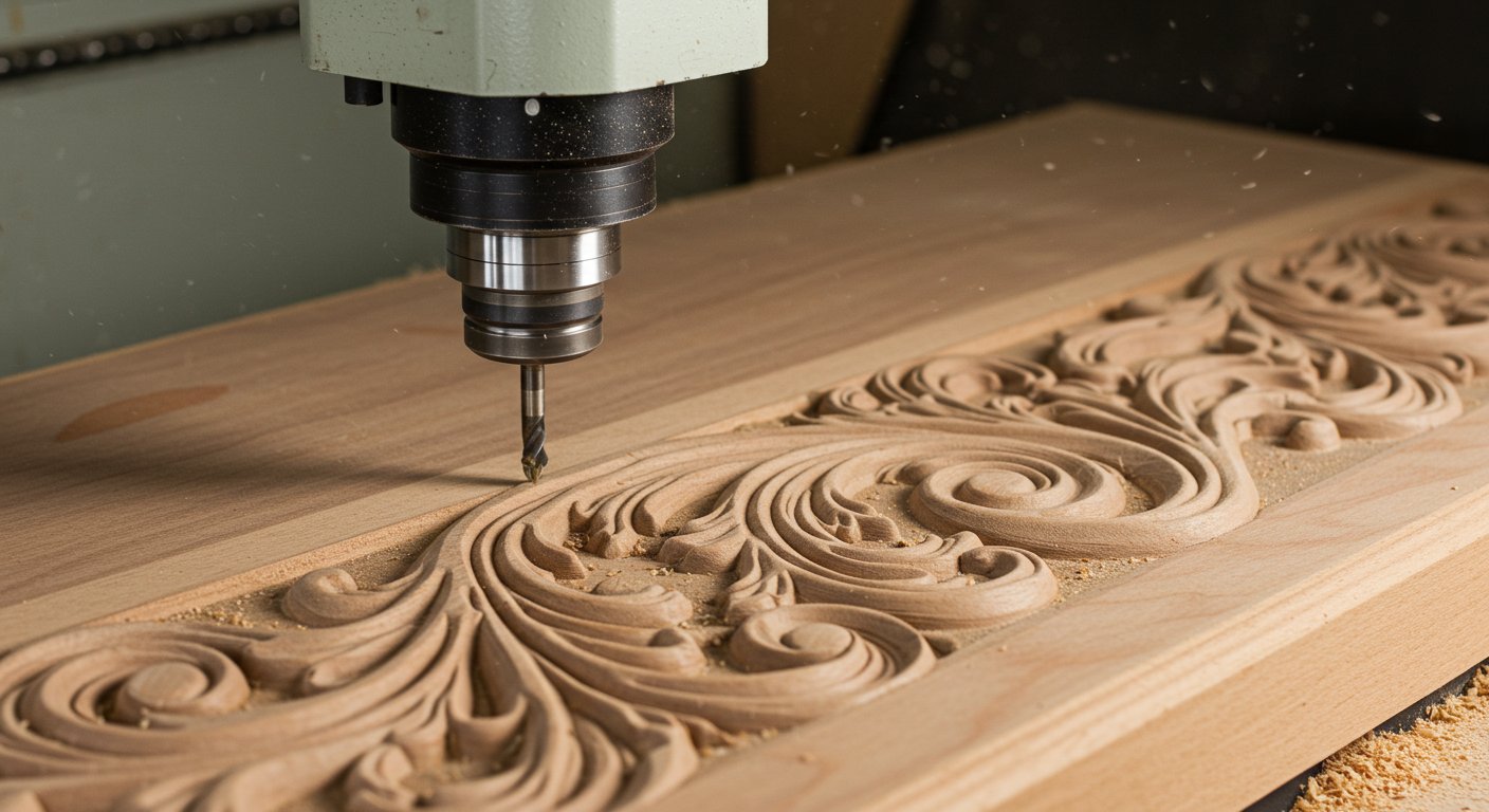 Фрезеровка декоративной панели Фрезеровка декоративной панели