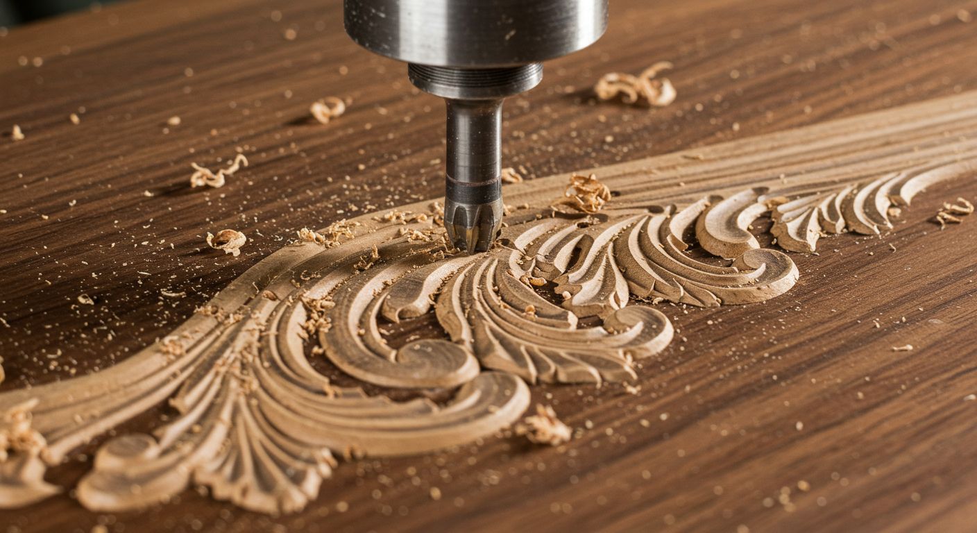 Фрезеровка элементов декора