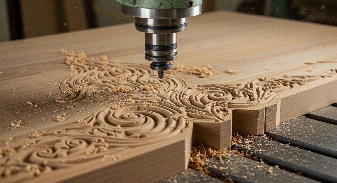 Фрезеровка декоративного элемента Фрезеровка декоративного элемента