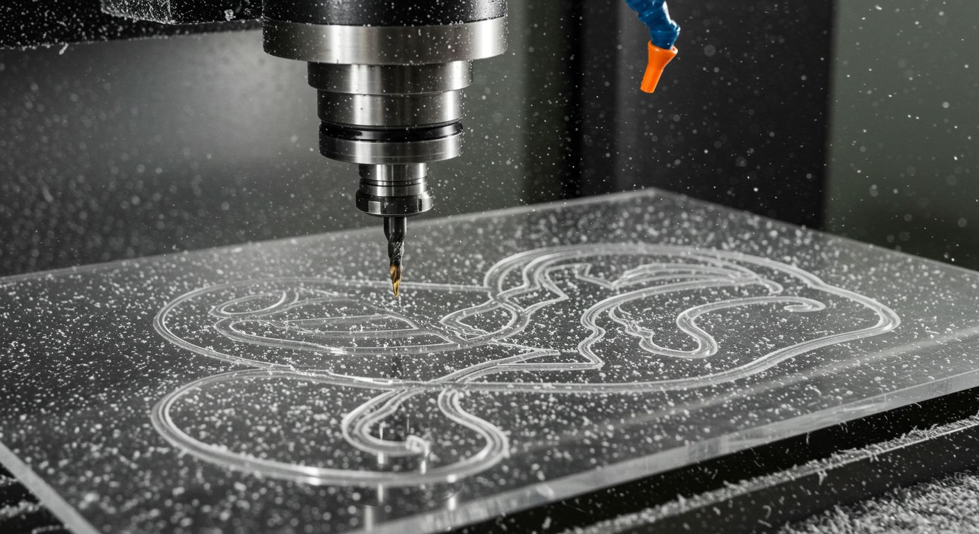 Фрезеровка акриловых изделий на ЧПУ Фрезеровка акриловых изделий на ЧПУ