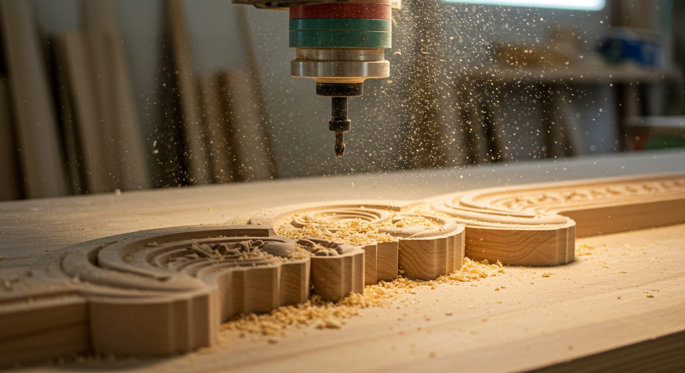 Фрезеровка декоративных элементов интерьера