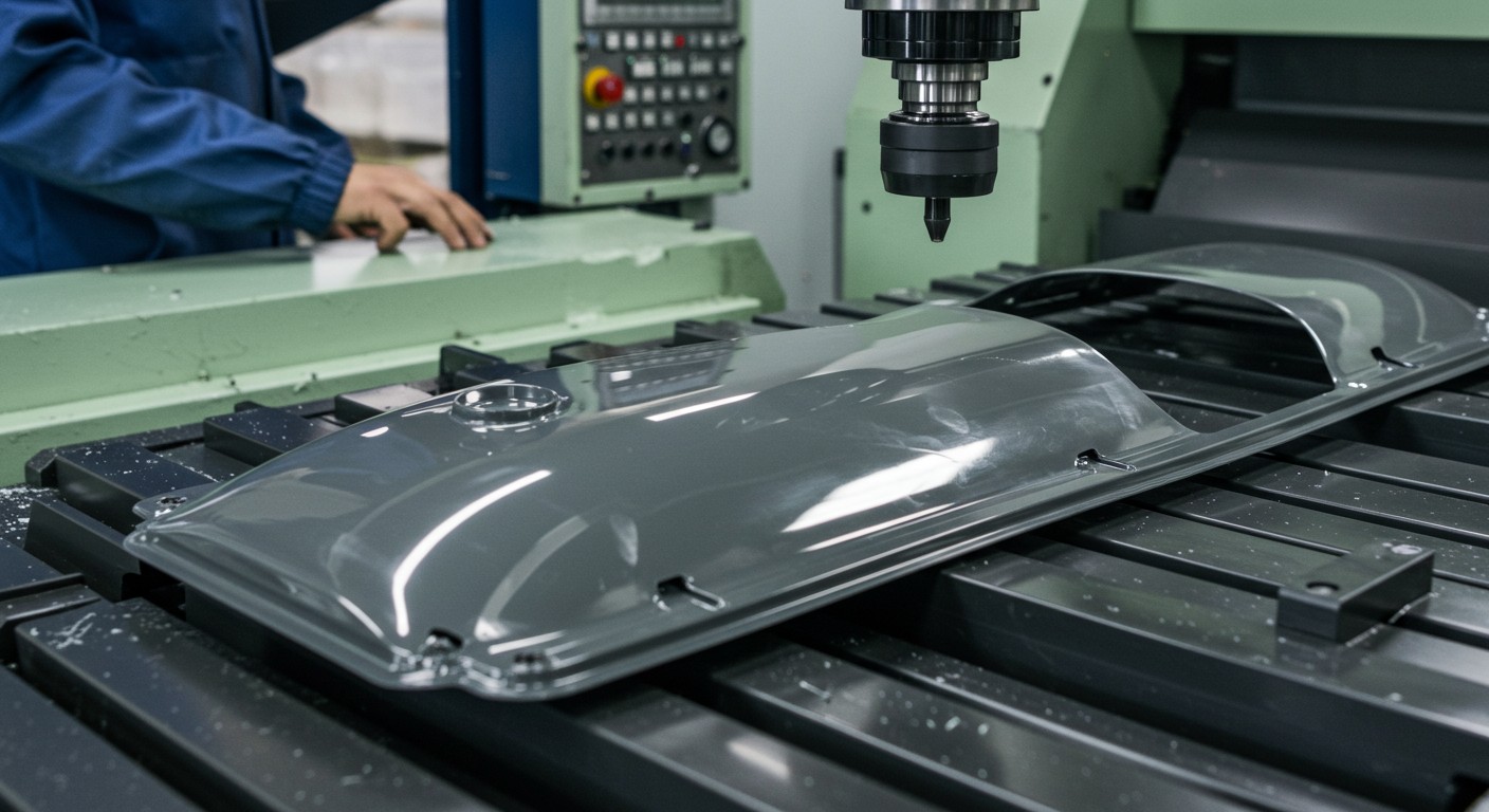 Фрезеровка пластиковых крышек и панелей