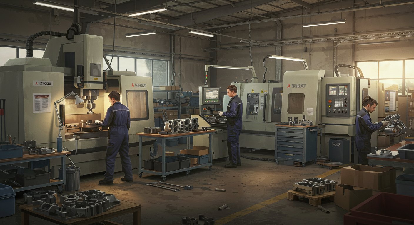 Производство деталей по масштабу мелкосерийное