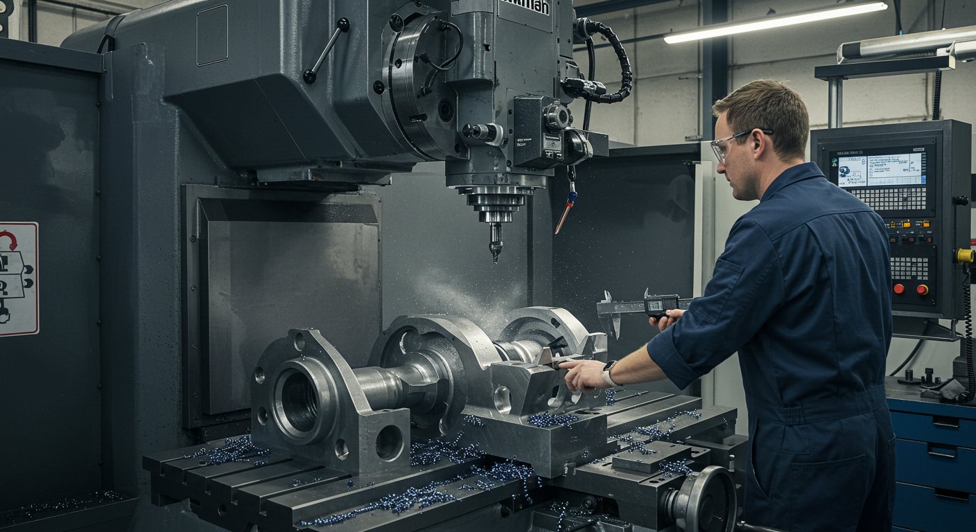 Фрезеровка крупных деталей стандартного типа